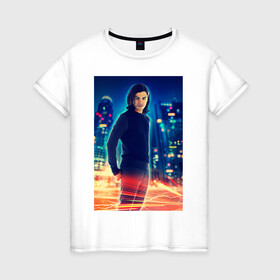 Женская футболка хлопок с принтом Cisco Ramon в Петрозаводске, 100% хлопок | прямой крой, круглый вырез горловины, длина до линии бедер, слегка спущенное плечо | cisco ramon | the flash | vdzabma | флэш | циско рамон