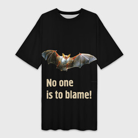 Платье-футболка 3D с принтом Никто не виноват в Петрозаводске,  |  | bat | covid 19 | flight | night | pandemic | virus | wings | вирус | коронавирус | крылья | летучая мышь | ночь | полет | эпидемия