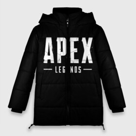Женская зимняя куртка 3D с принтом APEX LEGENDS в Петрозаводске, верх — 100% полиэстер; подкладка — 100% полиэстер; утеплитель — 100% полиэстер | длина ниже бедра, силуэт Оверсайз. Есть воротник-стойка, отстегивающийся капюшон и ветрозащитная планка. 

Боковые карманы с листочкой на кнопках и внутренний карман на молнии | apex | apex legends | battle | battle royal | bloodhound | titanfall | wraith | апекс | апекс легендс | батл рояль | битва | война | каустик | королевская битва