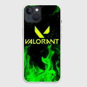 Чехол для iPhone 13 с принтом VALORANT FIRE | ВАЛОРАНТ ОГОНЬ в Петрозаводске,  |  | breach | cs go | cypher | jett | league of legends | legends of runeterra | lol | omen | overwatch | phoenix | riot | riot games | sage | sona | sova | valorant | viper | валорант | кс го | лига легенд | лол