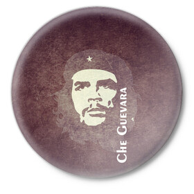 Значок с принтом Че Гевара в Петрозаводске,  металл | круглая форма, металлическая застежка в виде булавки | che guevara | исторические личности | революция | че гевара