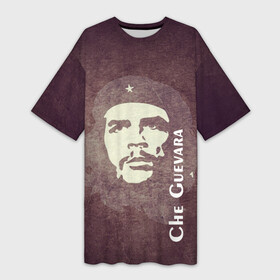 Платье-футболка 3D с принтом Че Гевара в Петрозаводске,  |  | Тематика изображения на принте: che guevara | исторические личности | революция | че гевара