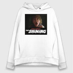 Женское худи Oversize хлопок с принтом The Shining Danny Torrens в Петрозаводске, френч-терри — 70% хлопок, 30% полиэстер. Мягкий теплый начес внутри —100% хлопок | боковые карманы, эластичные манжеты и нижняя кромка, капюшон на магнитной кнопке | the shining | vdosadir | дэнни торренс | сияние | стэнли кубрик