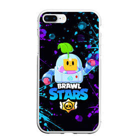 Чехол для iPhone 7Plus/8 Plus матовый с принтом BRAWL STARS SPROUT в Петрозаводске, Силикон | Область печати: задняя сторона чехла, без боковых панелей | 8 bit | brawl stars | brawl stars sprout | crow | leon shark | max | mr.p | sally leon | shark | sprout | tara | werewolf leon | берли | бравл старс | ворон | макс | оборотень | спроут | тара