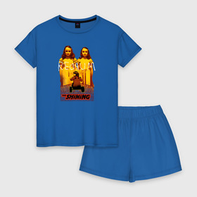 Женская пижама с шортиками хлопок с принтом Grady Daughter в Петрозаводске, 100% хлопок | футболка прямого кроя, шорты свободные с широкой мягкой резинкой | 