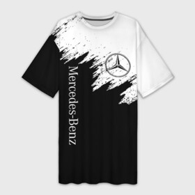 Платье-футболка 3D с принтом MERCEDES BENZ AMG | МЕРСЕДЕС в Петрозаводске,  |  | amg | auto | brabus | mercedes | sport | авто | автомобиль | автомобильные | амг | брабус | бренд | марка | машины | мерседес | спорт