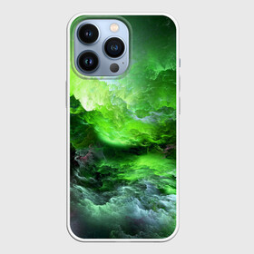 Чехол для iPhone 13 Pro с принтом GREEN SPACE | ЗЕЛЁНЫЙ КОСМОС в Петрозаводске,  |  | colors | galaxy | paints | space | star
nebula | texture | абстракция | брызги | вселенная | галактика | звезда | звезды | космический | краски | планеты | текстуры