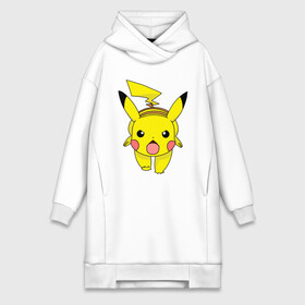 Платье-худи хлопок с принтом ПикачуПикачу в Петрозаводске,  |  | pikachu | pokemon | аниме | зверек | мультик | мультфильм | пика | пикачу | покемон | покемоны