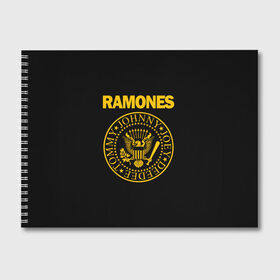 Альбом для рисования с принтом RAMONES в Петрозаводске, 100% бумага
 | матовая бумага, плотность 200 мг. | america | ramones | rock | usa | америка | джонни рамон | джоуи рамон | ди ди рамон | клем бурк | кристофер уорд | марки рамон | рамоунз | ричи рамон | рок | сша | томми рамон