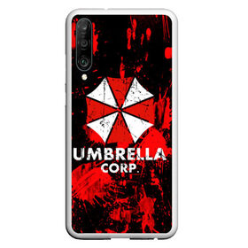 Чехол для Honor P30 с принтом UMBRELLA в Петрозаводске, Силикон | Область печати: задняя сторона чехла, без боковых панелей | Тематика изображения на принте: biohazard | blood | coronavirus | evil | monster | resident evil | umbrella | virus | абстракция | амбрелла | вирус | игра | коронавирус | кровь | логотип | монстр | опасность | пандемия