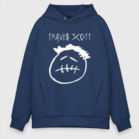 Мужское худи Oversize хлопок с принтом TRAVIS SCOTT в Петрозаводске, френч-терри — 70% хлопок, 30% полиэстер. Мягкий теплый начес внутри —100% хлопок | боковые карманы, эластичные манжеты и нижняя кромка, капюшон на магнитной кнопке | epic games | fortnite | fortnite 2 сезон | travis scott | трэвис скотт. | фортнайт | фортнайт скины