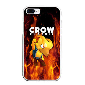 Чехол для iPhone 7Plus/8 Plus матовый с принтом BRAWL STARS CROW PHOENIX в Петрозаводске, Силикон | Область печати: задняя сторона чехла, без боковых панелей | 8 bit | 8 бит | bibi | brawl stars | crow | el brown | leon | leon shark | max | mr.p | phoenix | sally leon | shark | sprout | stars | virus | werewolf | акула | биби | вирус | ворон | леон | оборотень | пингвин