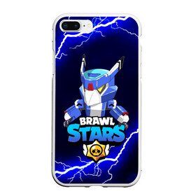 Чехол для iPhone 7Plus/8 Plus матовый с принтом BRAWL STARS MECHA CROW в Петрозаводске, Силикон | Область печати: задняя сторона чехла, без боковых панелей | 8 бит | bibi | brawl stars | crow | leon | leon shark | max | mecha crow | mr.p | phoenix | sally leon | shark | sprout | stars | virus | werewolf | акула | биби | вирус | ворон | леон | оборотень | пингвин