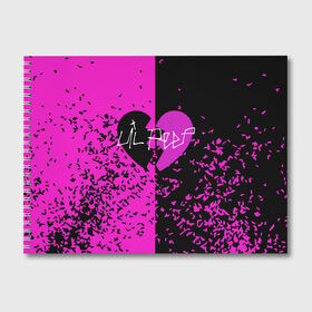 Альбом для рисования с принтом Lil Peep в Петрозаводске, 100% бумага
 | матовая бумага, плотность 200 мг. | lil peep | lil prince | pink | зарубежная музыка | лил пип | маленький принц