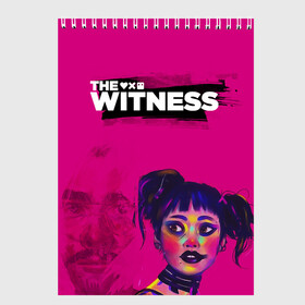 Скетчбук с принтом The Witness в Петрозаводске, 100% бумага
 | 48 листов, плотность листов — 100 г/м2, плотность картонной обложки — 250 г/м2. Листы скреплены сверху удобной пружинной спиралью | love death  robots | love death and robots | love death robots | sonnies edge | the witness | witness | zima blue