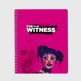 Тетрадь с принтом The Witness в Петрозаводске, 100% бумага | 48 листов, плотность листов — 60 г/м2, плотность картонной обложки — 250 г/м2. Листы скреплены сбоку удобной пружинной спиралью. Уголки страниц и обложки скругленные. Цвет линий — светло-серый
 | love death  robots | love death and robots | love death robots | sonnies edge | the witness | witness | zima blue