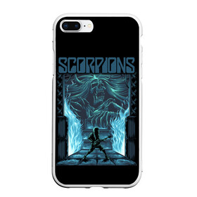 Чехол для iPhone 7Plus/8 Plus матовый с принтом Scorpions в Петрозаводске, Силикон | Область печати: задняя сторона чехла, без боковых панелей | klaus meine | live in munich | return to forever | rock music | scorpions | you like | клаус майне | маттиас ябс | рудольф шенкер | скорпионз