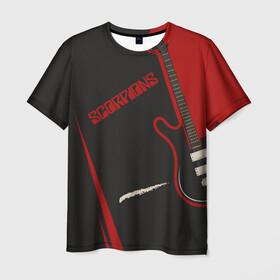 Мужская футболка 3D с принтом Scorpions в Петрозаводске, 100% полиэфир | прямой крой, круглый вырез горловины, длина до линии бедер | klaus meine | live in munich | return to forever | rock music | scorpions | you like | клаус майне | маттиас ябс | рудольф шенкер | скорпионз