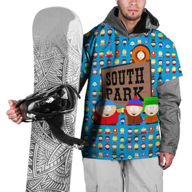 Накидка на куртку 3D с принтом Южный парк в Петрозаводске, 100% полиэстер |  | south park | мультик | южный парк