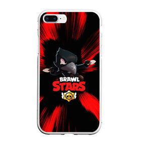 Чехол для iPhone 7Plus/8 Plus матовый с принтом BRAWL STARS(CROW) в Петрозаводске, Силикон | Область печати: задняя сторона чехла, без боковых панелей | bibi | brawl stars | brock | bull | crow | dinomike | el brown | el primo | leon | mobile game | nita | poko | ricochet | stars | tara | бравл старс | ворон | леон | мобильные игры