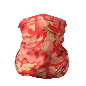 Бандана-труба 3D с принтом Оранжевый камуфляж в Петрозаводске, 100% полиэстер, ткань с особыми свойствами — Activecool | плотность 150‒180 г/м2; хорошо тянется, но сохраняет форму | Тематика изображения на принте: camouflage | camuflage | kamouflage | orange | pink | абстракция | камуфляж | комуфляж | оранжевый | пятна | розовый