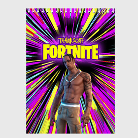 Скетчбук с принтом TRAVIS SCOTT+FORTNITE в Петрозаводске, 100% бумага
 | 48 листов, плотность листов — 100 г/м2, плотность картонной обложки — 250 г/м2. Листы скреплены сверху удобной пружинной спиралью | america | astro jack | astroworld | cactus jack | fortnite | fortnite 2 | fortnite х | rap | travis scott | usa | wish you were here | америка | астро джек | зарубежный реп | кактус джек | реп | сша | трэвис скотт | фортнайт | фортнайт 2