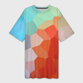 Платье-футболка 3D с принтом Пикси кристаллы в Петрозаводске,  |  | абстракция | волны | геометрия | градиент | графен | графика | карбон | квадрат | кожа | коллаж | кристаллы | кубизм | линия | мозаика | палитра | пиксели | пикси | поп | радуга | радужная | сетка | сеть