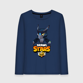 Женский лонгслив хлопок с принтом BRAWL STARS CROW BLACK в Петрозаводске, 100% хлопок |  | bibi | brawl stars | crow | leon | leon shark | max | mecha crow | mr.p | phoenix | sally leon | sprout | stars | unicorn | virus 8 bit | werewolf | биби | ворон | леон | оборотень | пингвин