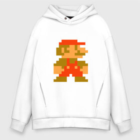 Мужское худи Oversize хлопок с принтом Super Mario Bros в Петрозаводске, френч-терри — 70% хлопок, 30% полиэстер. Мягкий теплый начес внутри —100% хлопок | боковые карманы, эластичные манжеты и нижняя кромка, капюшон на магнитной кнопке | Тематика изображения на принте: 8bit | dendy | famicom | mario | nes | supermario | марио | супермарио