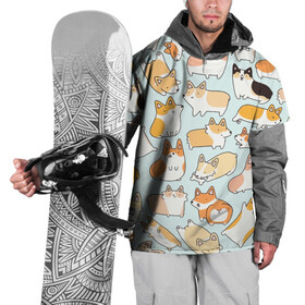 Накидка на куртку 3D с принтом Милые корги в Петрозаводске, 100% полиэстер |  | Тематика изображения на принте: вельш корги | корги | милые корги | милые собаки