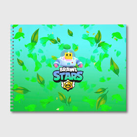 Альбом для рисования с принтом Sprout Brawl Stars в Петрозаводске, 100% бумага
 | матовая бумага, плотность 200 мг. | brawl | brawl stars | sprout | бравл | бравл старс | росток | спраут | спраут brawl stars | спроут