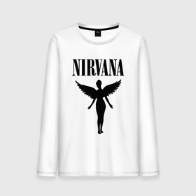 Мужской лонгслив хлопок с принтом NIRVANA в Петрозаводске, 100% хлопок |  | nirvana | nirvana smells | nirvana smells like | teen spirit | курт кобейн | нирвана | нирвана песни.