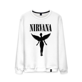 Мужской свитшот хлопок с принтом NIRVANA в Петрозаводске, 100% хлопок |  | nirvana | nirvana smells | nirvana smells like | teen spirit | курт кобейн | нирвана | нирвана песни.