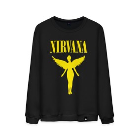 Мужской свитшот хлопок с принтом NIRVANA в Петрозаводске, 100% хлопок |  | nirvana | nirvana smells | nirvana smells like | teen spirit | курт кобейн | нирвана | нирвана песни.