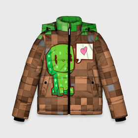 Зимняя куртка для мальчиков 3D с принтом Minecraft Creeper в Петрозаводске, ткань верха — 100% полиэстер; подклад — 100% полиэстер, утеплитель — 100% полиэстер | длина ниже бедра, удлиненная спинка, воротник стойка и отстегивающийся капюшон. Есть боковые карманы с листочкой на кнопках, утяжки по низу изделия и внутренний карман на молнии. 

Предусмотрены светоотражающий принт на спинке, радужный светоотражающий элемент на пуллере молнии и на резинке для утяжки | creeper | game minecraft | minecraft | minecraft крипер | minecraft сreeper | игра майнкрафт | кавайный крипер | крипер | крипер с сердечком | милый крипер | няшный крипер | сreeper
