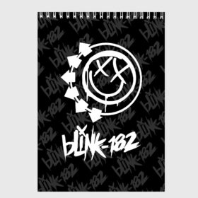 Скетчбук с принтом Blink-182 (4) в Петрозаводске, 100% бумага
 | 48 листов, плотность листов — 100 г/м2, плотность картонной обложки — 250 г/м2. Листы скреплены сверху удобной пружинной спиралью | blink | music | rock | блинк | музыка | рок