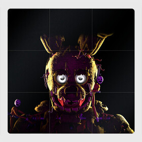 Магнитный плакат 3Х3 с принтом FNAF [2] в Петрозаводске, Полимерный материал с магнитным слоем | 9 деталей размером 9*9 см | Тематика изображения на принте: bonnie | chika | five nights at freddys | foxy | freddy | game | horror | бони | пять ночей с фредди | фнаф | фокси | фредди | чика