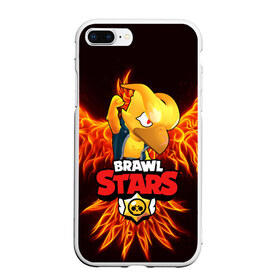 Чехол для iPhone 7Plus/8 Plus матовый с принтом BRAWL STARS CROW ВОРОН в Петрозаводске, Силикон | Область печати: задняя сторона чехла, без боковых панелей | bibi | brawl stars | coach mike | crow | leon | leon shark | max | mecha crow | mr.p | phoenix | sally leon | spike | sprout | unicorn | virus 8 bit | werewolf | ворон | оборотень | пингвин