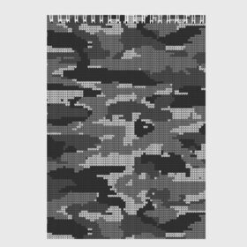 Скетчбук с принтом ВЯЗАНЫЙ КАМУФЛЯЖ в Петрозаводске, 100% бумага
 | 48 листов, плотность листов — 100 г/м2, плотность картонной обложки — 250 г/м2. Листы скреплены сверху удобной пружинной спиралью | Тематика изображения на принте: camouflage | армия | военная форма | военный | вооружение | вооруженные силы | вязанный | вязаный | защита | защитный цвет | камуфляж | маскировка | серый | солдат | униформа | форма