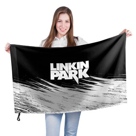 Флаг 3D с принтом LINKIN PARK [9] в Петрозаводске, 100% полиэстер | плотность ткани — 95 г/м2, размер — 67 х 109 см. Принт наносится с одной стороны | linkin | linkin park | music | park | rock | линкин | линкин парк | музыка | парк | рок