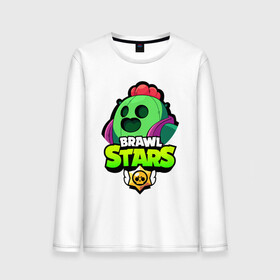 Мужской лонгслив хлопок с принтом BRAWL STARS SPIKE в Петрозаводске, 100% хлопок |  | bibi | brawl stars | coach mike | crow | leon | leon shark | max | mecha crow | mr.p | phoenix | sally leon | spike | sprout | unicorn | virus 8 bit | werewolf | ворон | оборотень | пингвин