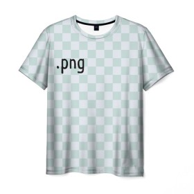 Мужская футболка 3D с принтом .png в Петрозаводске, 100% полиэфир | прямой крой, круглый вырез горловины, длина до линии бедер | png | без фона | дизайн | квадраты | клетка | пнг | прикол | редактор | фотошоп