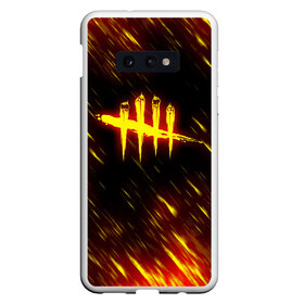 Чехол для Samsung S10E с принтом DEAD BY DAYLIGHT в Петрозаводске, Силикон | Область печати: задняя сторона чехла, без боковых панелей | Тематика изображения на принте: dbd | dead by daylight | survival horror | дбд | мертвы к рассвету