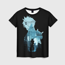 Женская футболка 3D с принтом Final Fantasy в Петрозаводске, 100% полиэфир ( синтетическое хлопкоподобное полотно) | прямой крой, круглый вырез горловины, длина до линии бедер | final fantasy | final fantasy vii remake | игры | последняя фантазия | файнару фантадзи