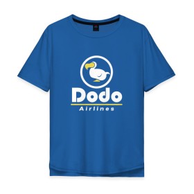 Мужская футболка хлопок Oversize с принтом Dodo Airlines в Петрозаводске, 100% хлопок | свободный крой, круглый ворот, “спинка” длиннее передней части | animal crossing | dodo airlines | new horizons | авиаперевозчик | вымышленная компания | доставка | мем | мемы | почта | самолёты | транспорт