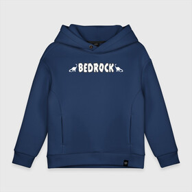 Детское худи Oversize хлопок с принтом BEDROCK в Петрозаводске, френч-терри — 70% хлопок, 30% полиэстер. Мягкий теплый начес внутри —100% хлопок | боковые карманы, эластичные манжеты и нижняя кромка, капюшон на магнитной кнопке | bamm bamm rubble | barney rubble | bedrock | betty rubble | dino | flintstones | fred flintstone | hoppy | pebbles | stone age | vdgerir | wilma | флинстоун | флинтстоун