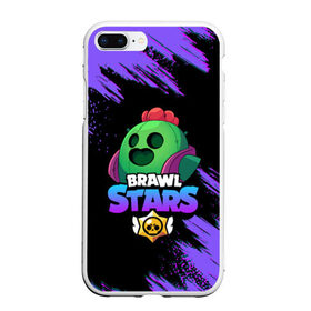 Чехол для iPhone 7Plus/8 Plus матовый с принтом Brawl Stars SPIKE в Петрозаводске, Силикон | Область печати: задняя сторона чехла, без боковых панелей | 8 bit | 8 бит | bibi | brawl | brawl stars | crow | leon | spike | sprout | stars | бравл | бравл старс | браво старс | игра | компьютерная | кров | леон | онлайн | старс