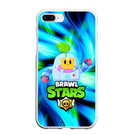 Чехол для iPhone 7Plus/8 Plus матовый с принтом BRAWL STARS SPROUT в Петрозаводске, Силикон | Область печати: задняя сторона чехла, без боковых панелей | 8 bit | brawl stars | brawl stars sprout | crow | leon shark | max | mr.p | sally leon | shark | sprout | tara | werewolf leon | берли | бравл старс | ворон | макс | оборотень | спроут | тара