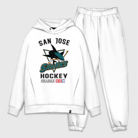 Мужской костюм хлопок OVERSIZE с принтом SAN JOSE SHARKS в Петрозаводске,  |  | hockey | nhl | san jose | sharks | sport | usa | акулы | надпись | нхл | сан хосе | символы | сообщение | спорт | сша | текст | фраза | хоккей | цитаты | шайбу