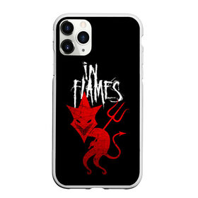 Чехол для iPhone 11 Pro Max матовый с принтом IN FLAMES в Петрозаводске, Силикон |  | Тематика изображения на принте: devil | in flfmes | metal | music | punk | red | rock | дьявол | метал | музыка | панк | рок